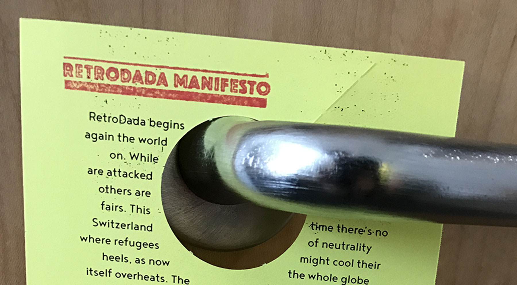 RetroDADA Manifesto